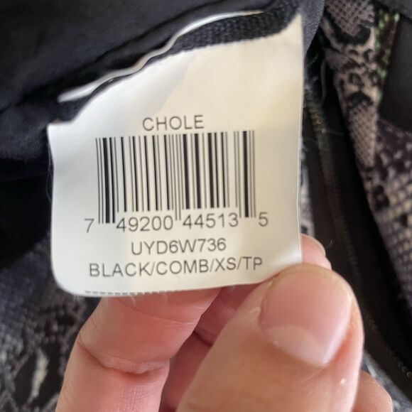 BCBGMaxAzria Women’s Chloe Snakeskin Keyhole Multicolor Short Shift Dress XS - Picture 13 of 15